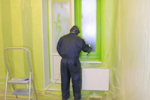 покрасить пластиковые окна