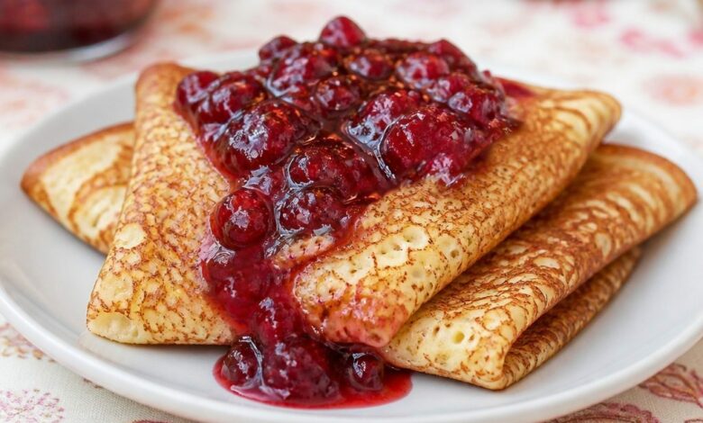 Овсяные блины с мукой из черного риса
