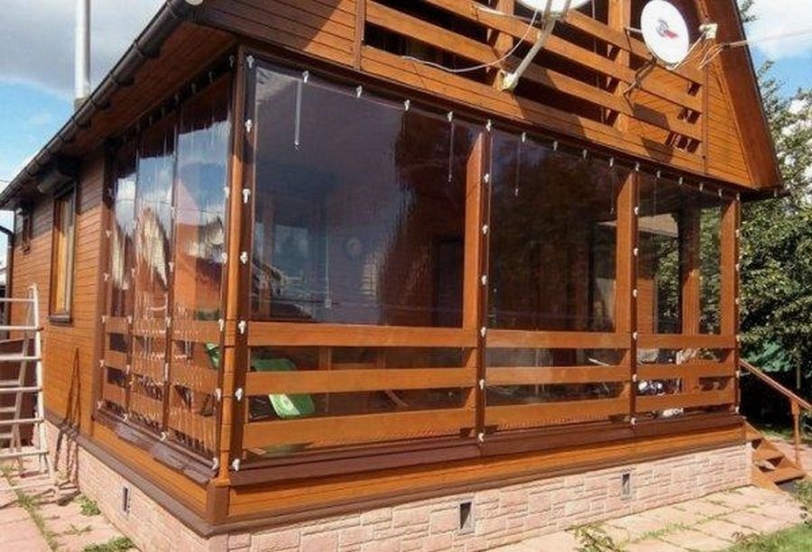 Мягкие окна для террасы