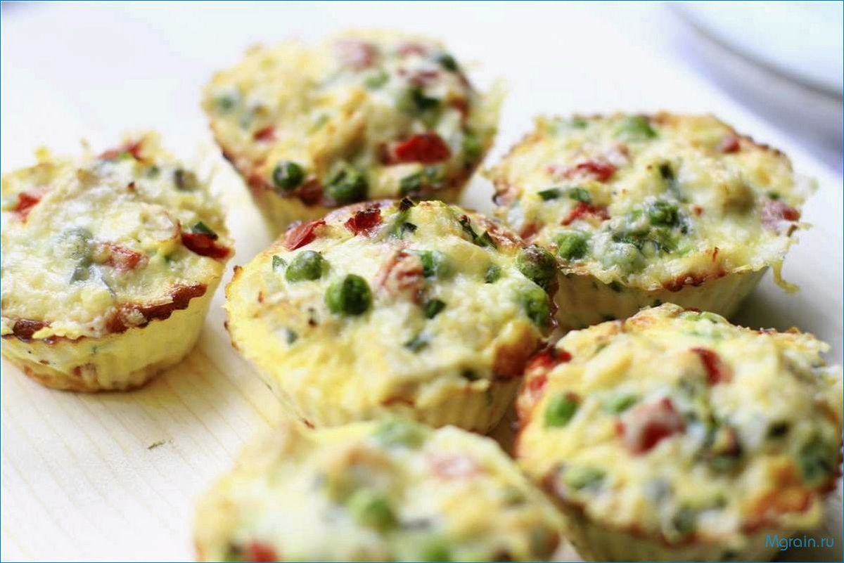 Пышные булочки с ароматной брынзой и сочным зеленым горошком 