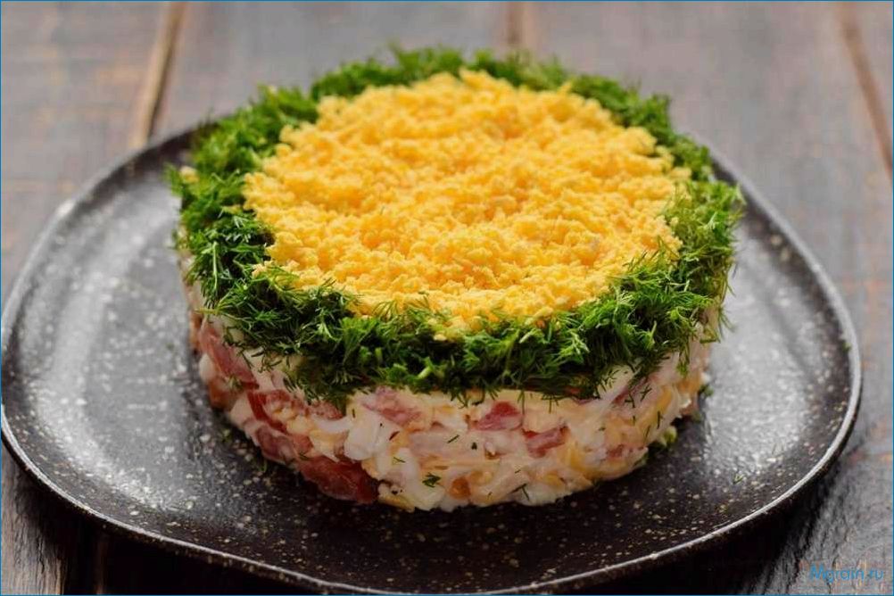 Вкусный и сытный салат с карбонатом — идеальный рецепт для ценителей мяса