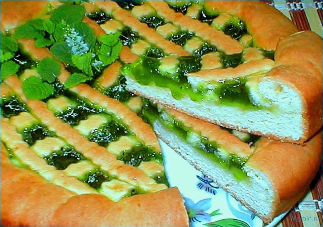 Нежный пирог с творогом и сочным киви 