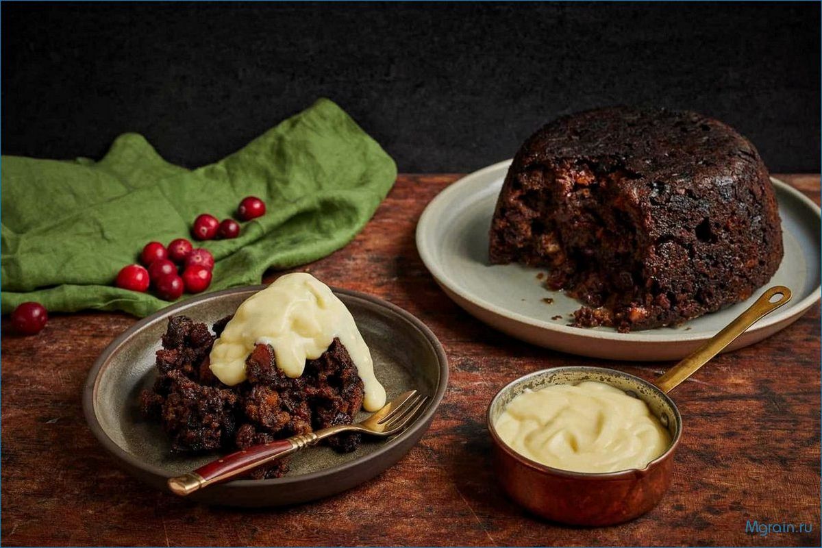 Пудинг Черная шапочка — вкусный и аппетитный рецепт с шоколадным соусом и ванильным кремом 