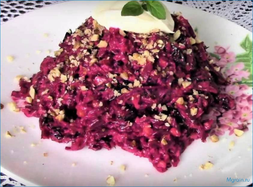 Свекла с черносливом и грецкими орехами — вкусное сочетание для здорового питания  