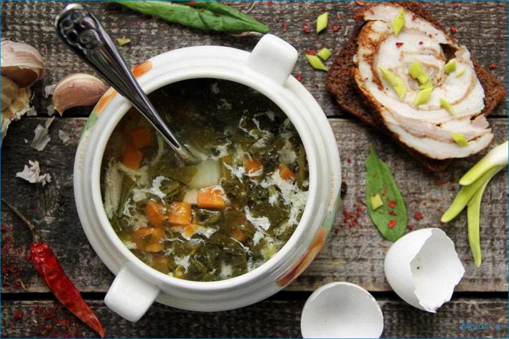 Щи из щавеля с курицей — вкусное и питательное блюдо 